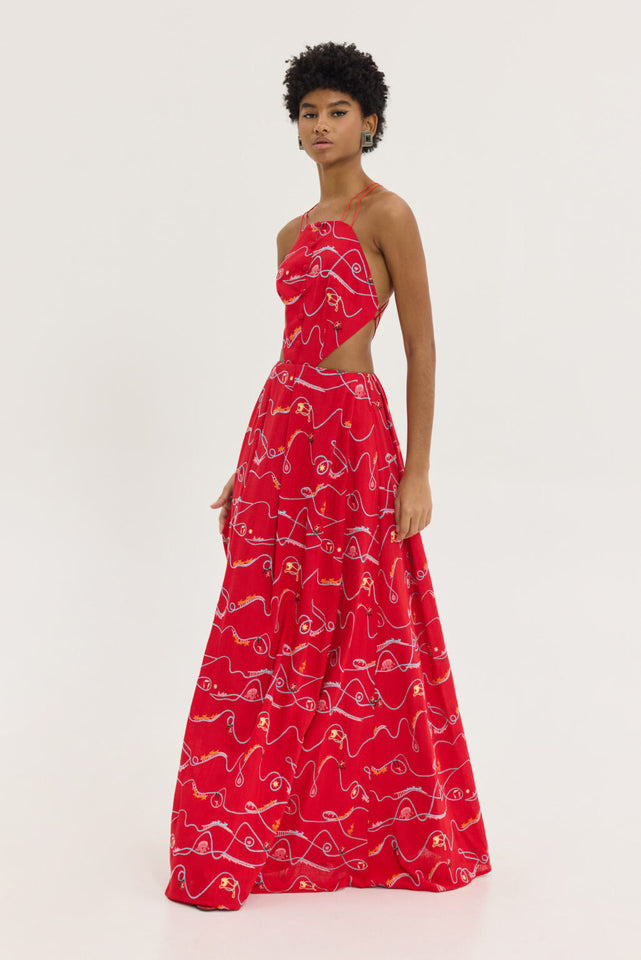 DEAN DRESS RED