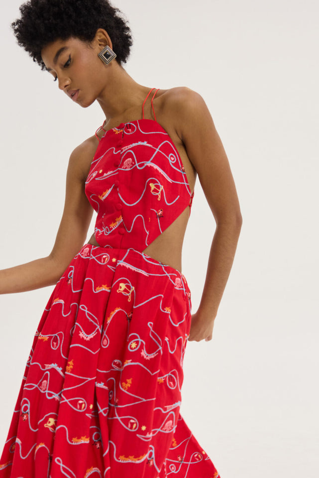 DEAN DRESS RED
