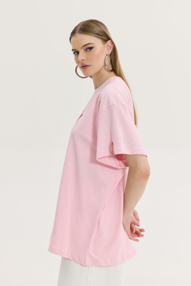 CHEETAH T-SHIRT PINK LOLLIPOP