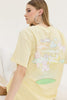 CHEETAH T-SHIRT YELLOW CLOUDS
