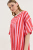 BRONX DRESS PINK STRIPES