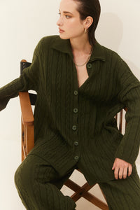 OLIVIA CARDIGAN GREEN