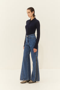 SABINE DENIM PANTS BLUE