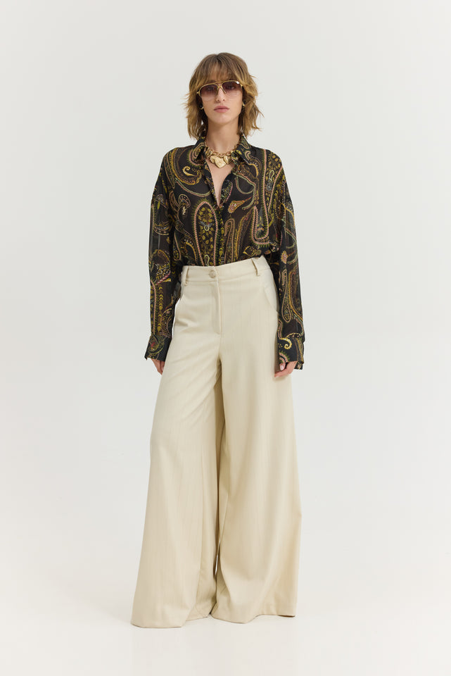 HEATHER SHIRT GOLDEN FIELDS BLACK
