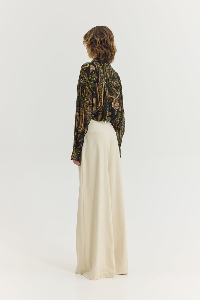 HEATHER SHIRT GOLDEN FIELDS BLACK