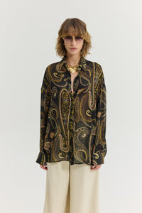 HEATHER SHIRT GOLDEN FIELDS BLACK