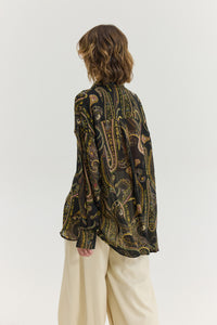 HEATHER SHIRT GOLDEN FIELDS BLACK