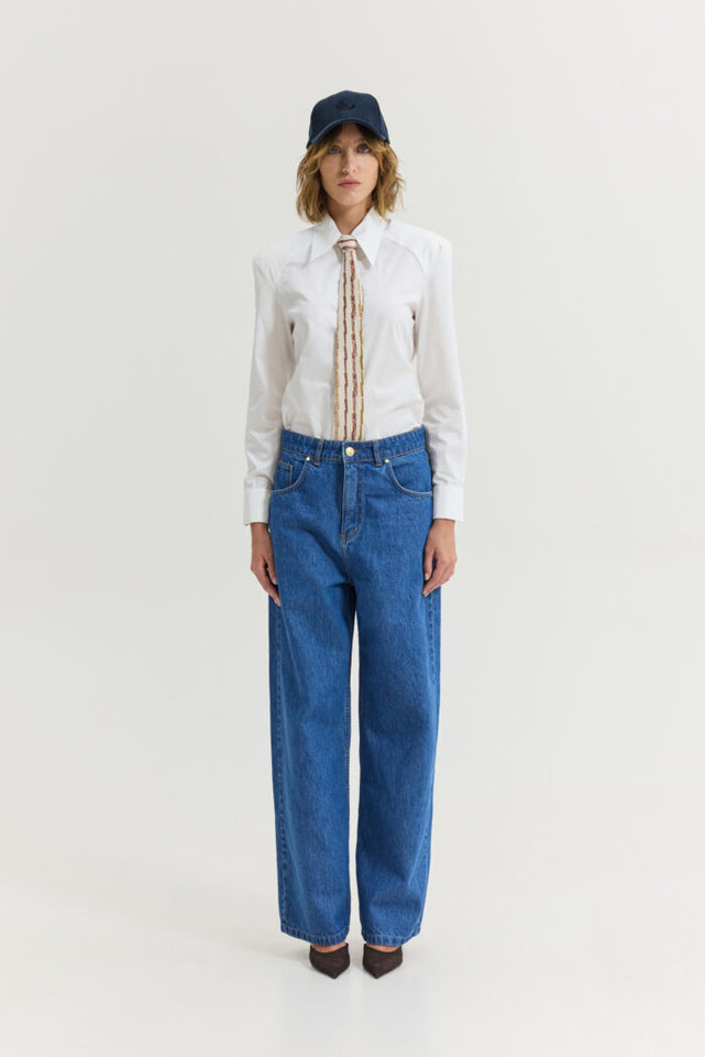 BAFALO Z DENIM PANTS MID BLUE