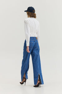 BAFALO Z DENIM PANTS MID BLUE