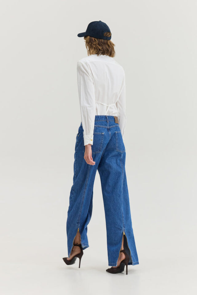 BAFALO Z DENIM PANTS MID BLUE