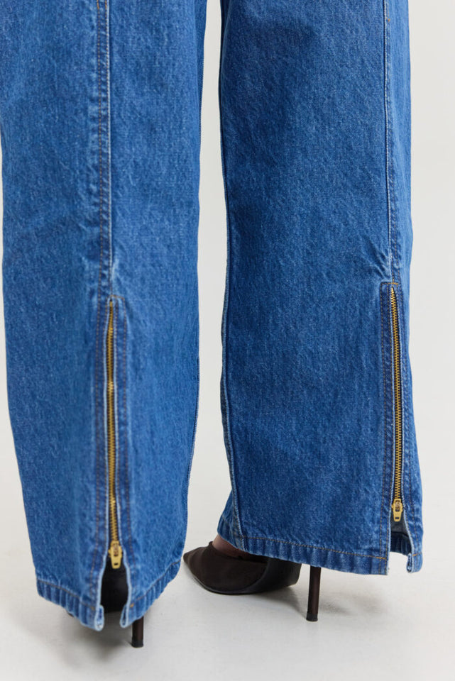 BAFALO Z DENIM PANTS MID BLUE