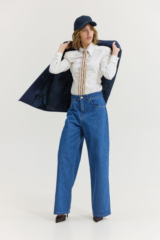 BAFALO Z DENIM PANTS MID BLUE