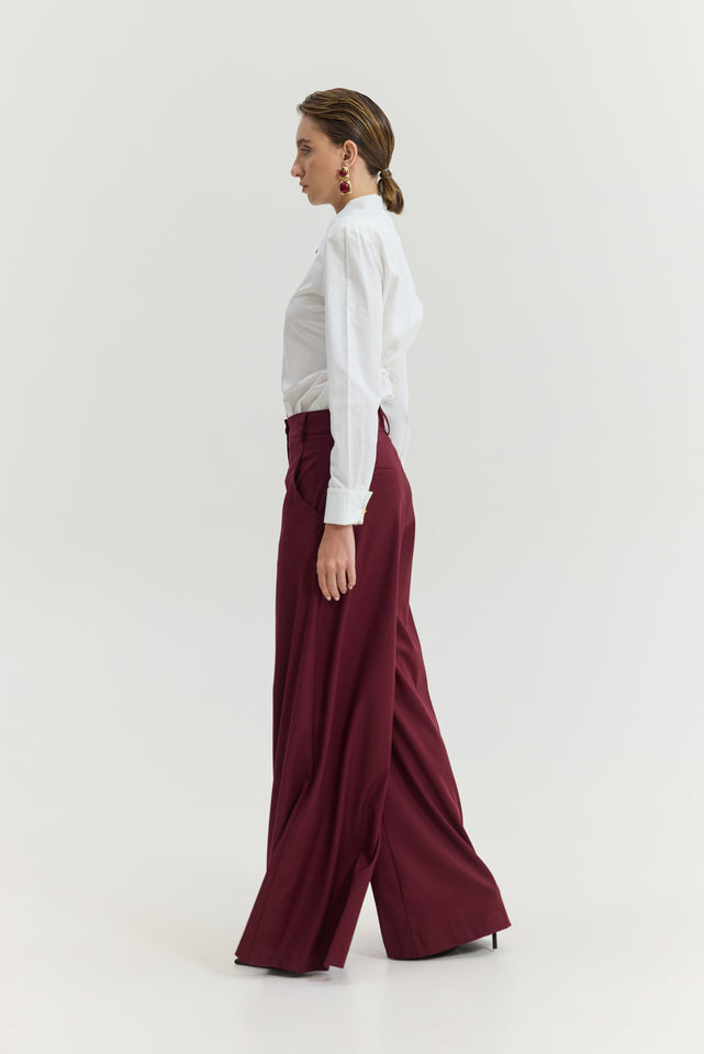 SAMANTHA PANTS BORDEAUX