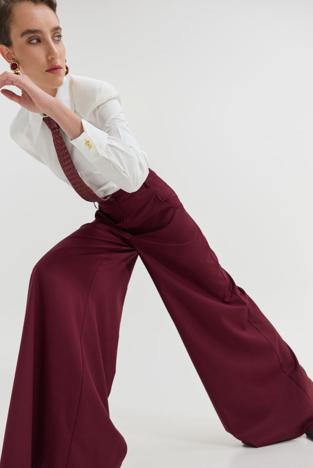 SAMANTHA PANTS BORDEAUX
