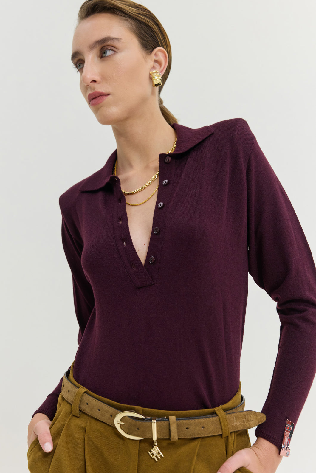 HURRICANE TOP DARK BORDEAUX