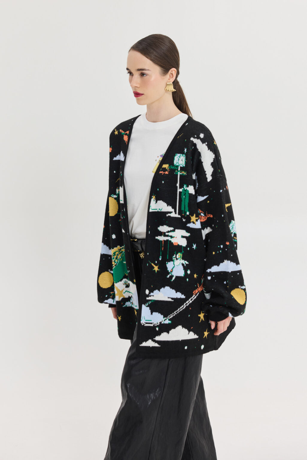 OLD FASHIONED CARDIGAN BLACK