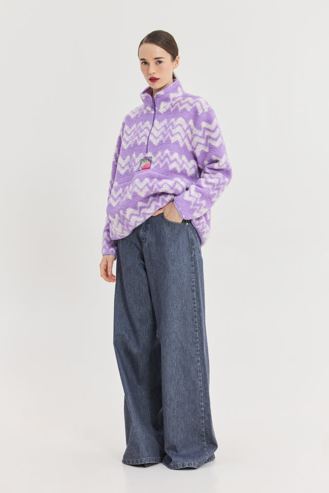 MOON SWEATSHIRT LILAC