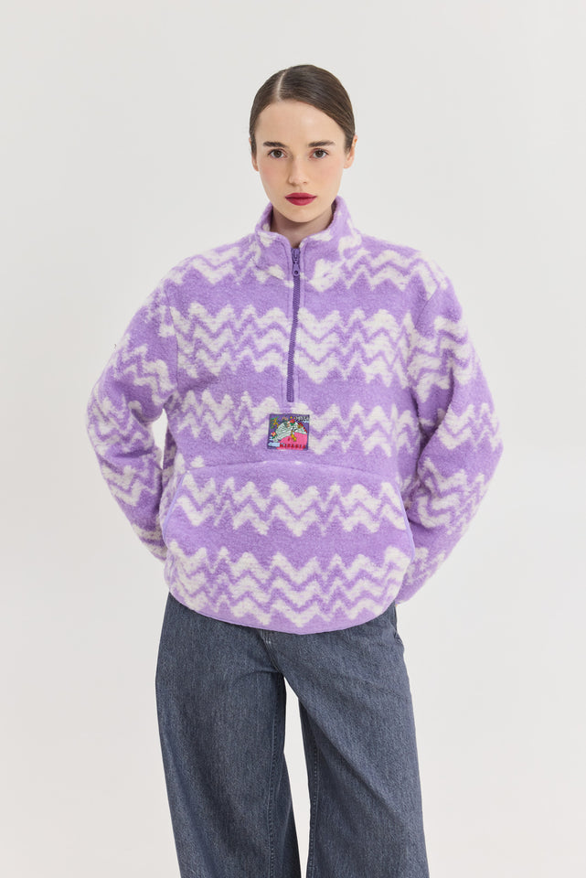 MOON SWEATSHIRT LILAC