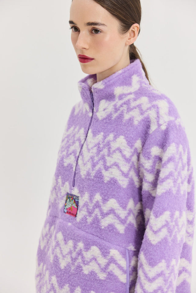 MOON SWEATSHIRT LILAC