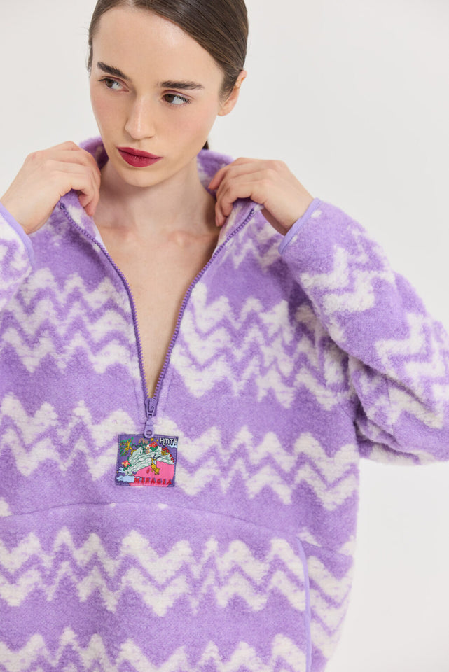 MOON SWEATSHIRT LILAC