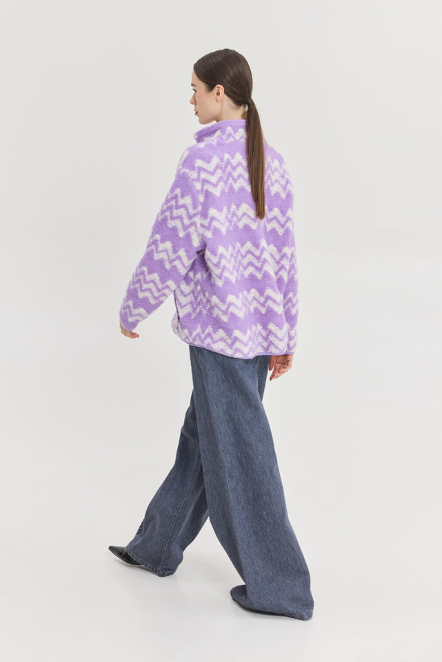 MOON SWEATSHIRT LILAC