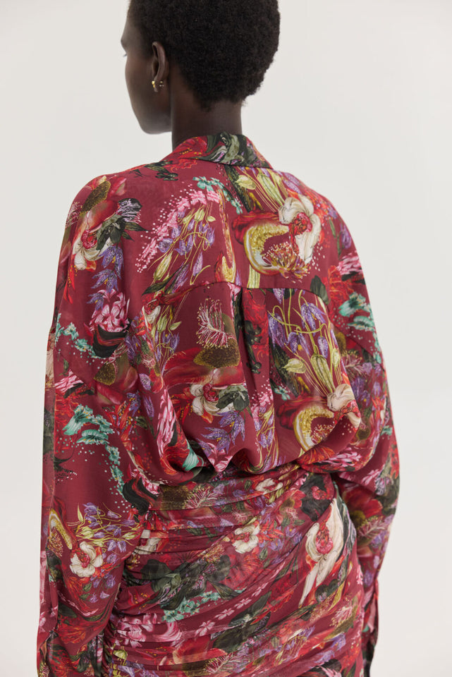 HEATHER SHIRT BORDEAUX