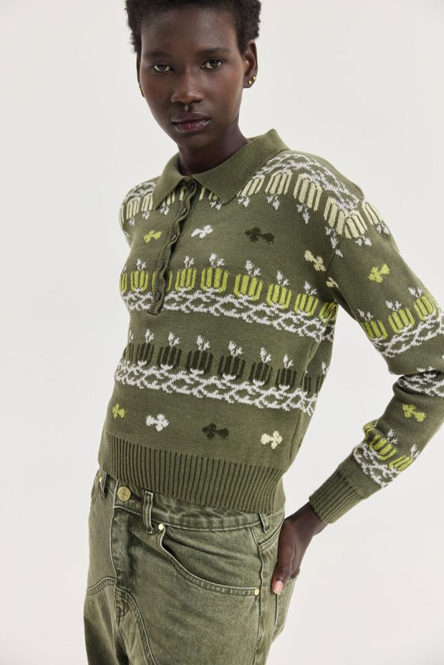 SCORPIO DENIM PANTS OLIVE