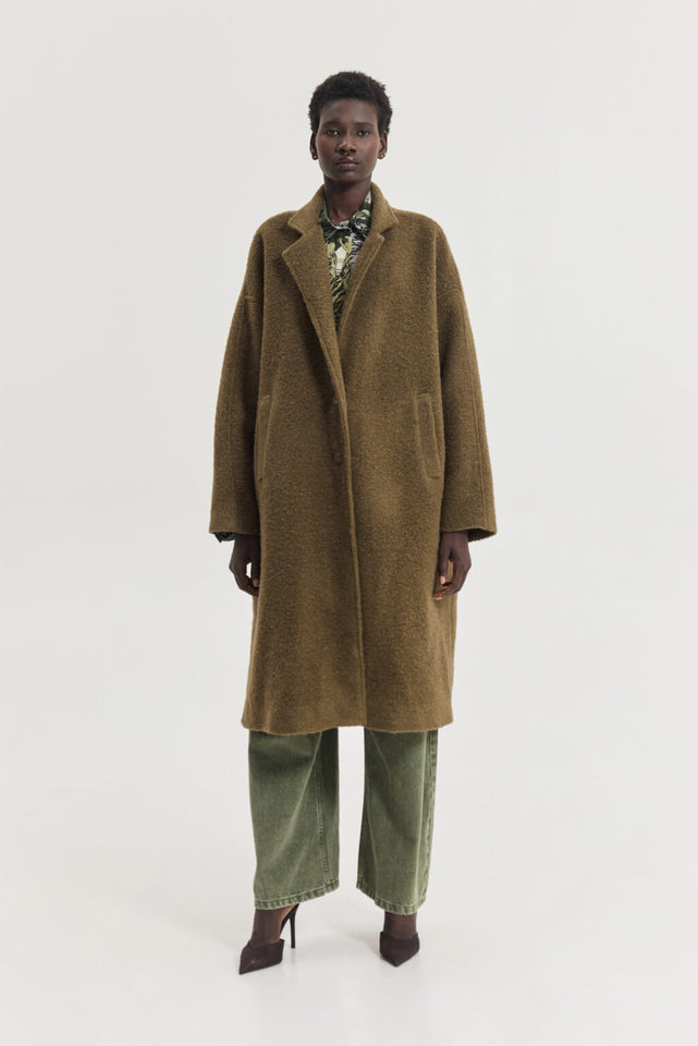 ELIO COAT BROWN