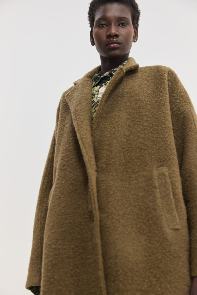 ELIO COAT BROWN