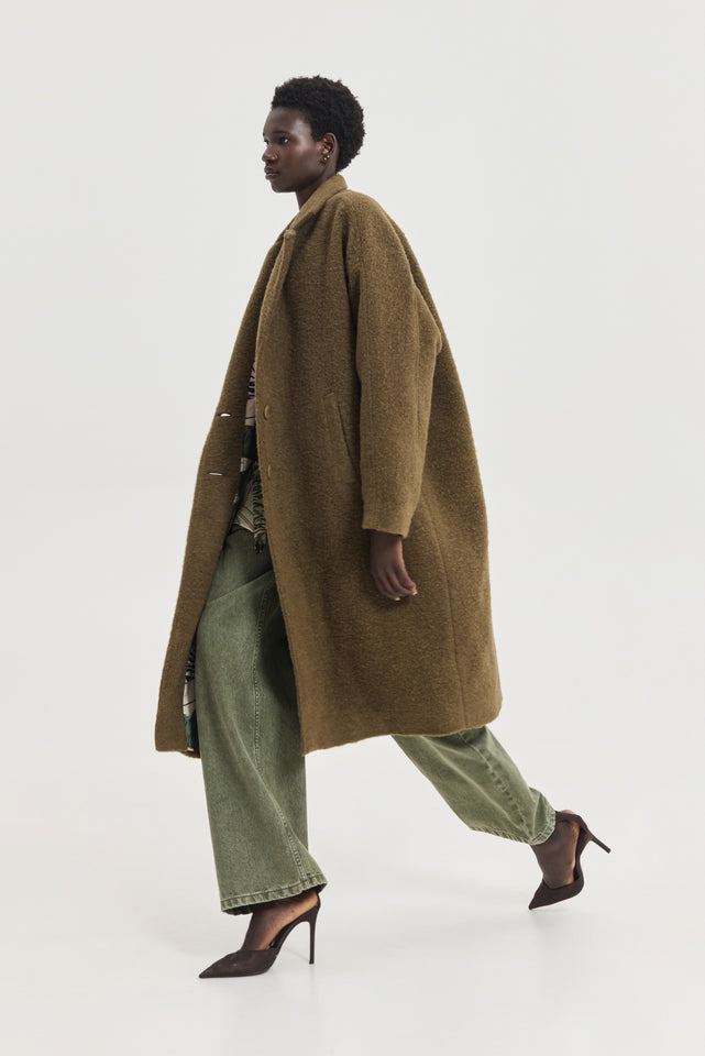 ELIO COAT BROWN