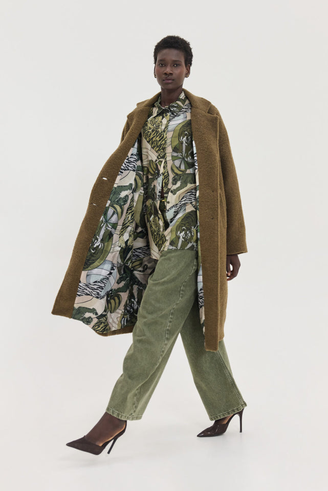 ELIO COAT BROWN