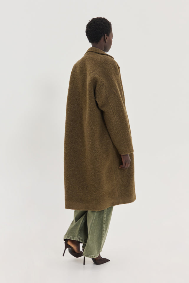 ELIO COAT BROWN
