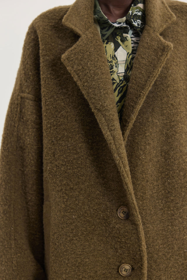 ELIO COAT BROWN