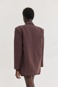 NAIROBI BLAZER ORANGE PLAID