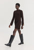 ALUDRA KNITTED DRESS BROWN
