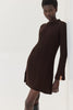 ALUDRA KNITTED DRESS BROWN
