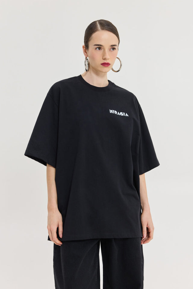 CHEETAH BLACK T-SHIRT SPACE