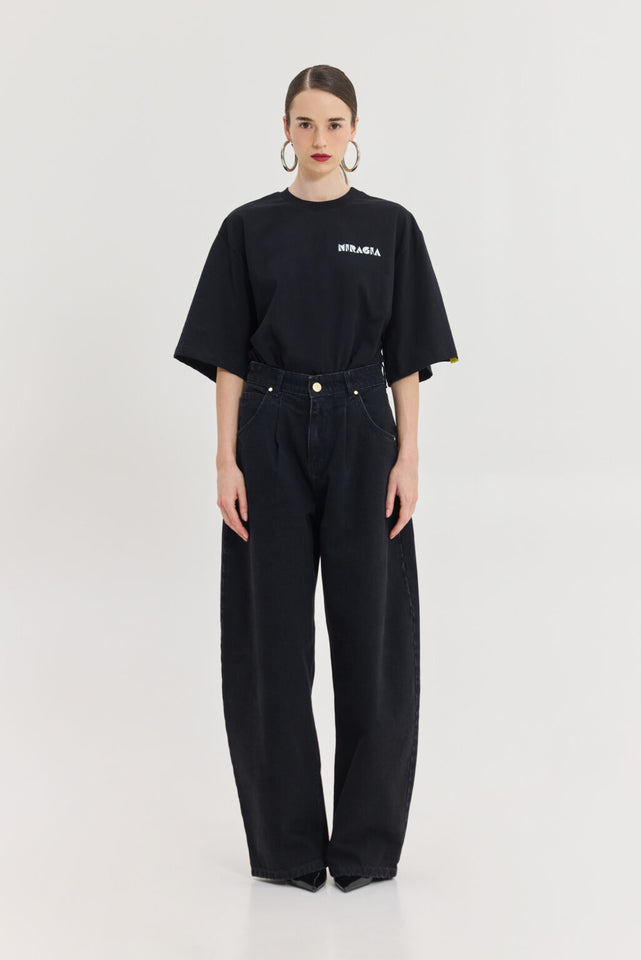 LIBRA DENIM PANTS BLACK