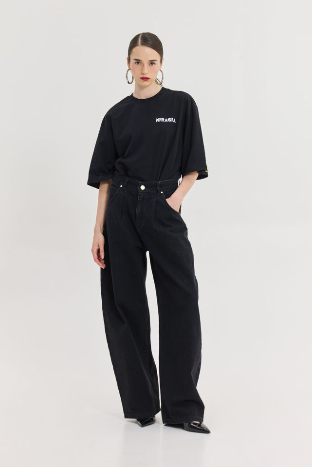 LIBRA DENIM PANTS BLACK