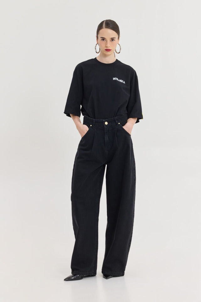 LIBRA DENIM PANTS BLACK