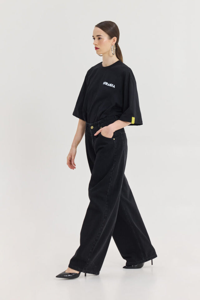 LIBRA DENIM PANTS BLACK