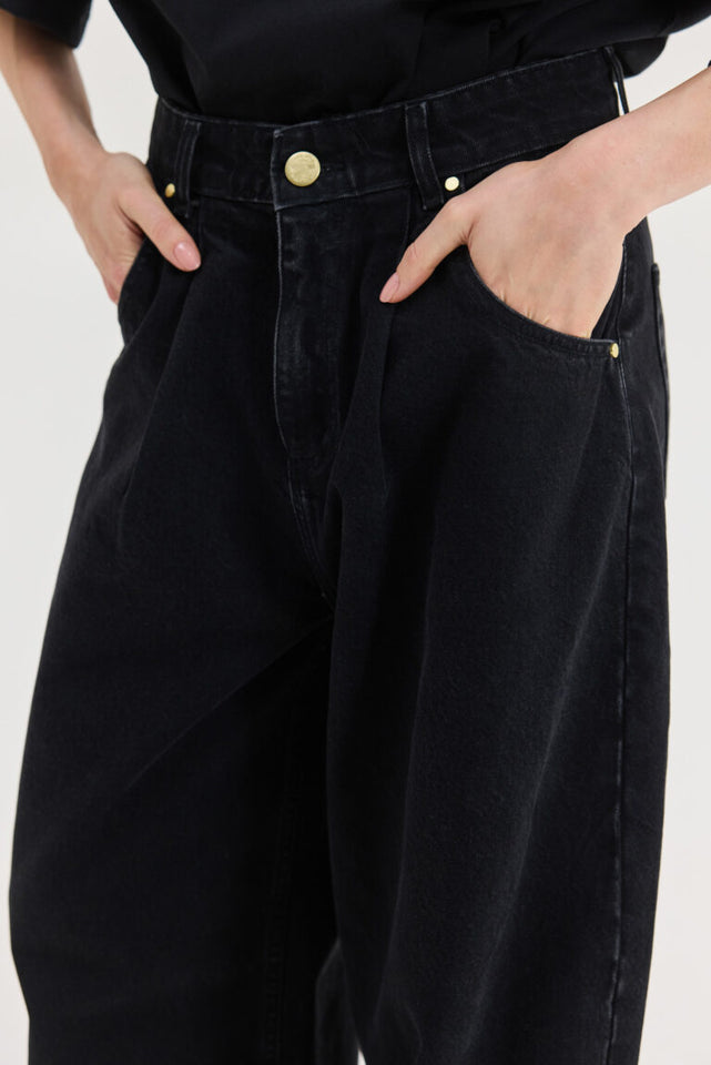 LIBRA DENIM PANTS BLACK