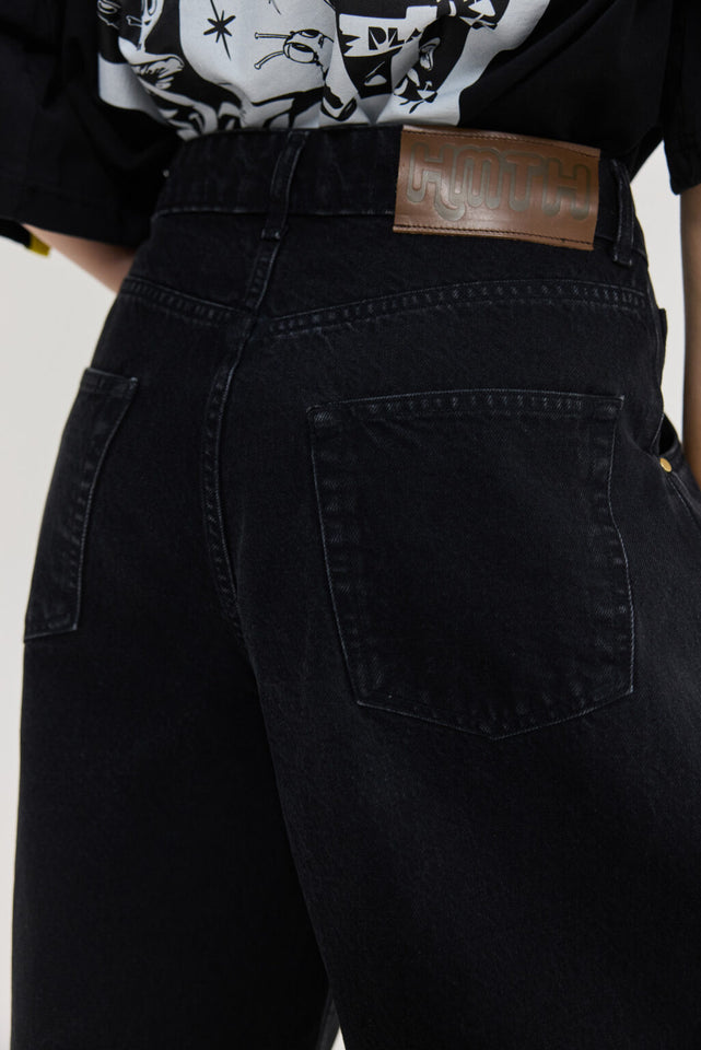 LIBRA DENIM PANTS BLACK