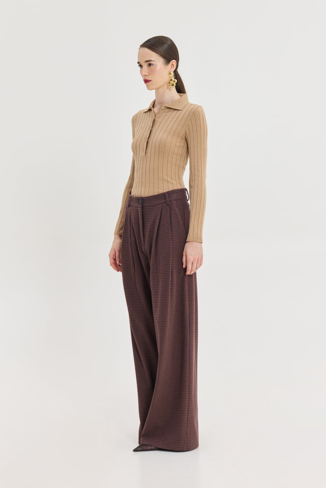 CHAMELEON PANTS ORANGE PLAID