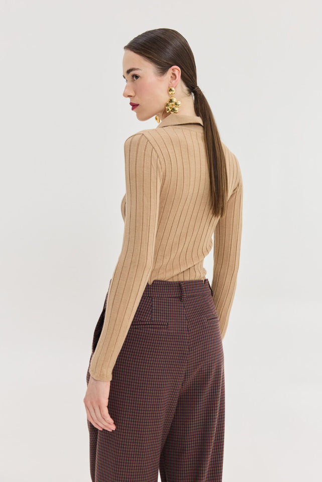 SPECTER KNITTED TOP BEIGE