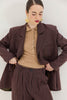 NAIROBI BLAZER ORANGE PLAID