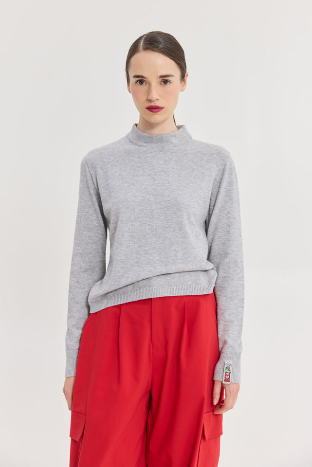 ZENITH KNITTED TOP GREY
