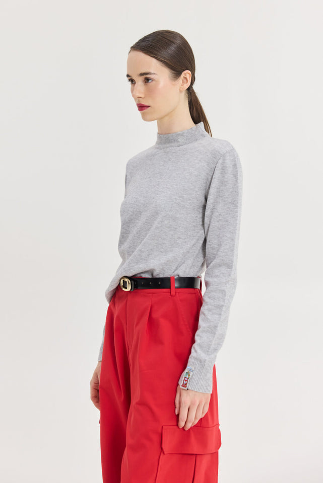 ZENITH KNITTED TOP GREY