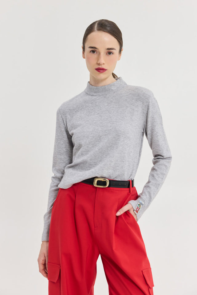 ZENITH KNITTED TOP GREY