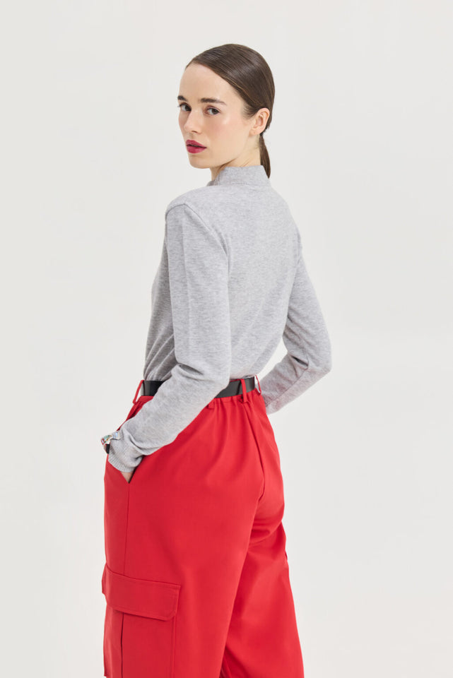 ZENITH KNITTED TOP GREY